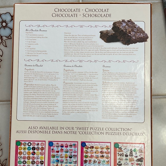 Eurographics Chocolate 1000 piece Jigsaw Puzzle Includes Brownie Recipe - Picture 3 of 9